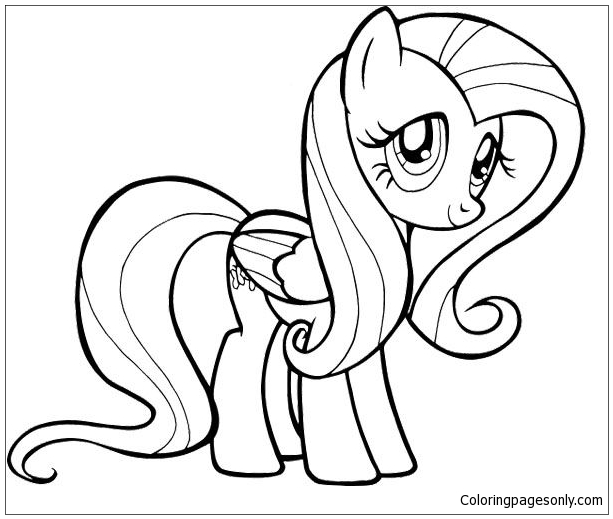 Fluttershy My Little Pony coloring pages