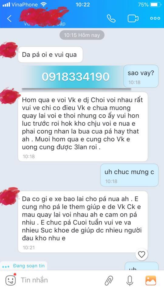 Bùa yêu thầy Pá Vi đã và đang được nhiều cặp vợ chồng áp dụng và thành công