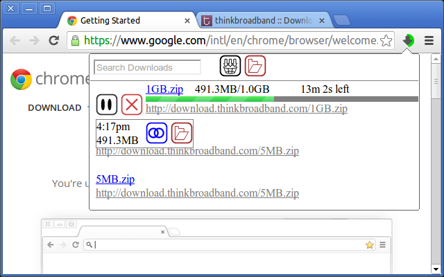 Download Manager Button - Chrome Web Store