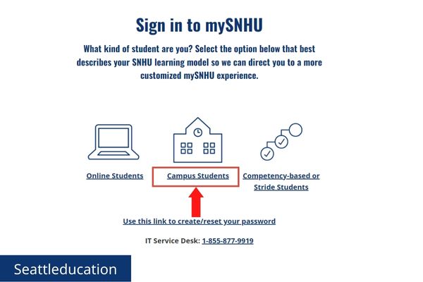sign in to campus students