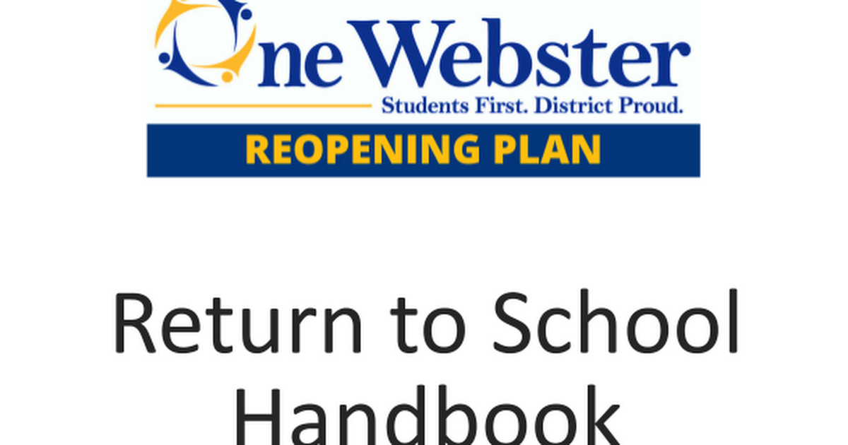 Return to School Handbook
