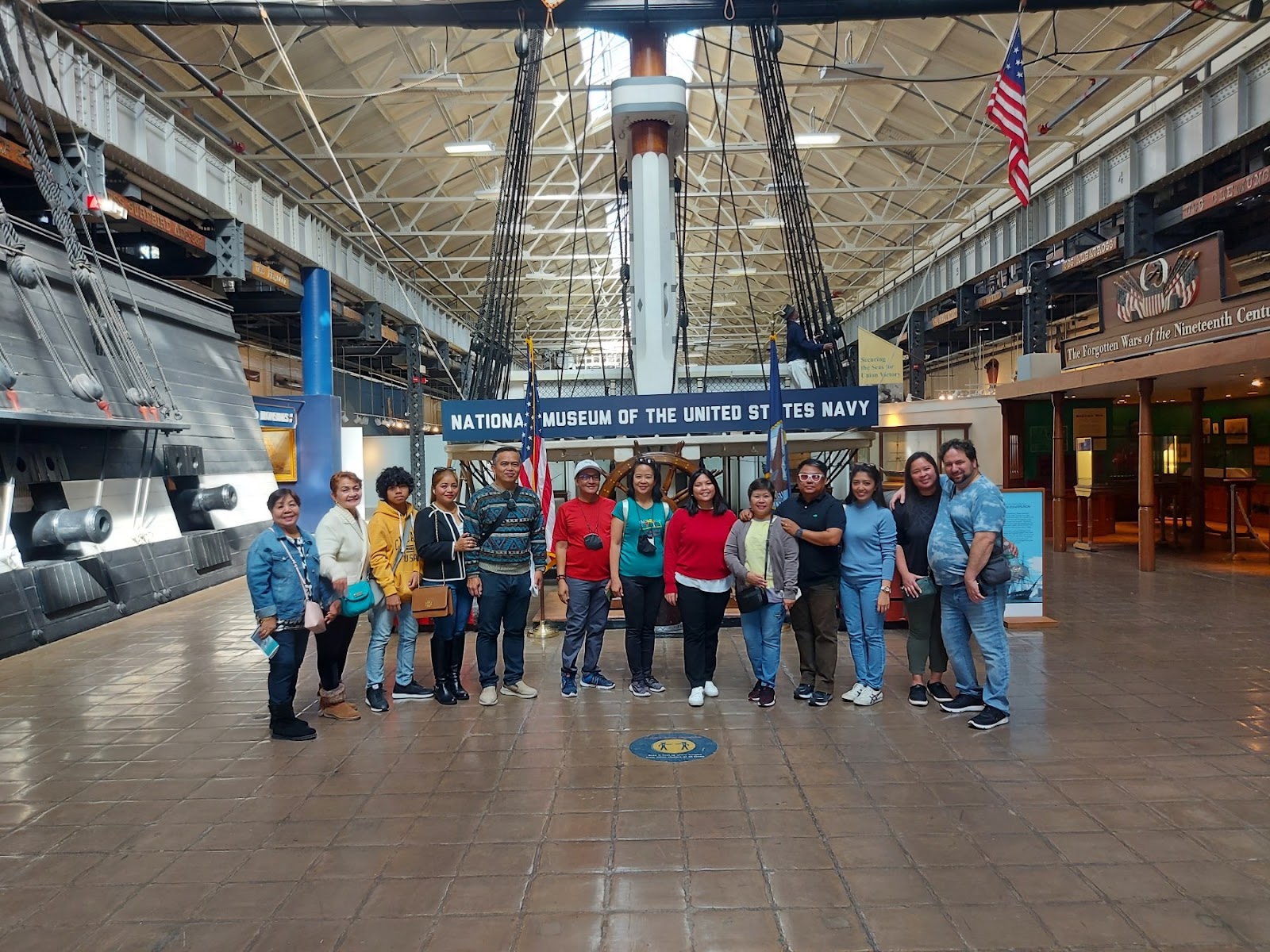Participants to the special tour of the National Museum of the U.S. Navy