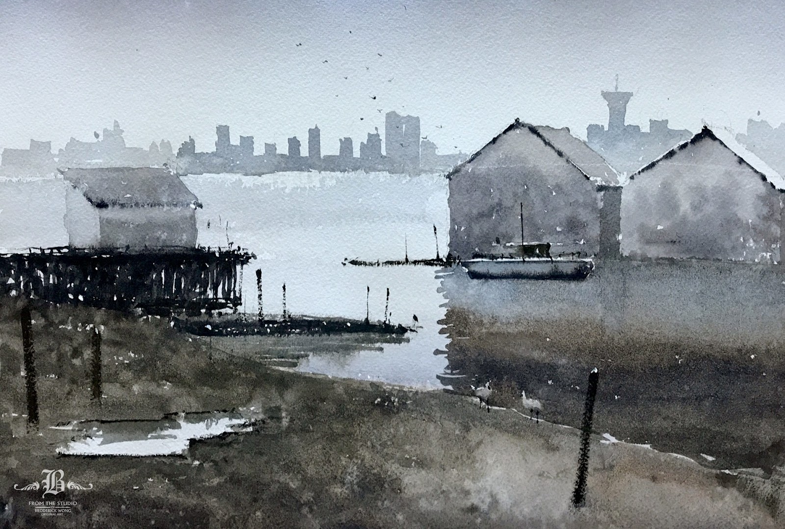 Broderick Wong Watercolors Course - painting classes for adults