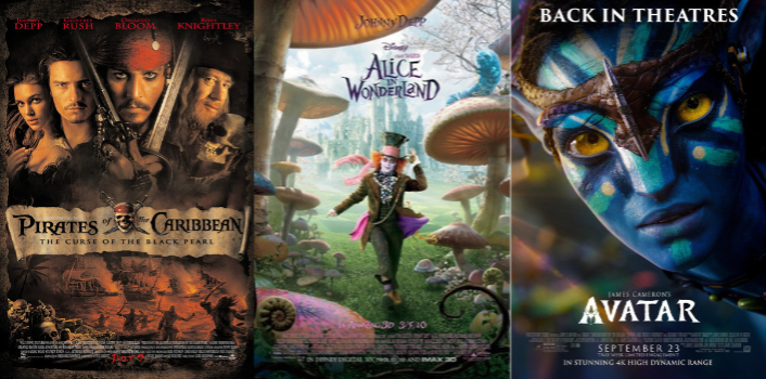 Examples of live-action movies available on Disney Plus.