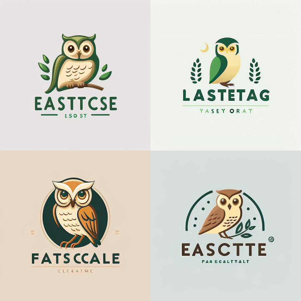 Лого совы от нейросети в стиле Lacoste