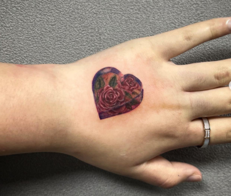 Flower Tattoos On Hand