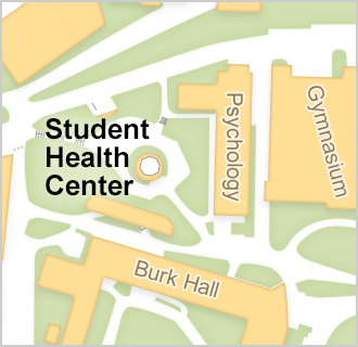 Map of Student Health Center