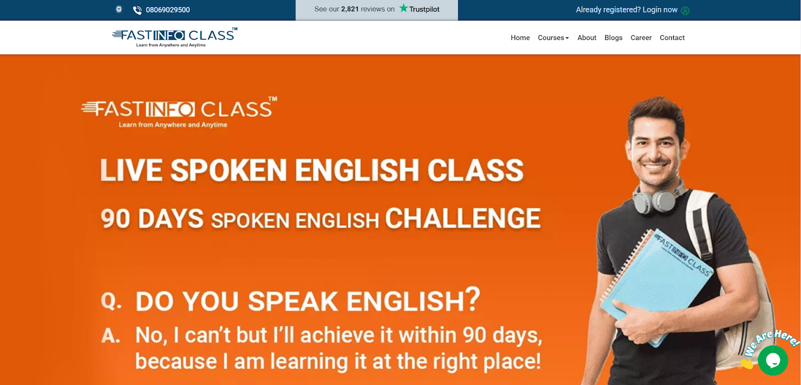 Recognized online English speaking course - Fast Info Class - screenshot