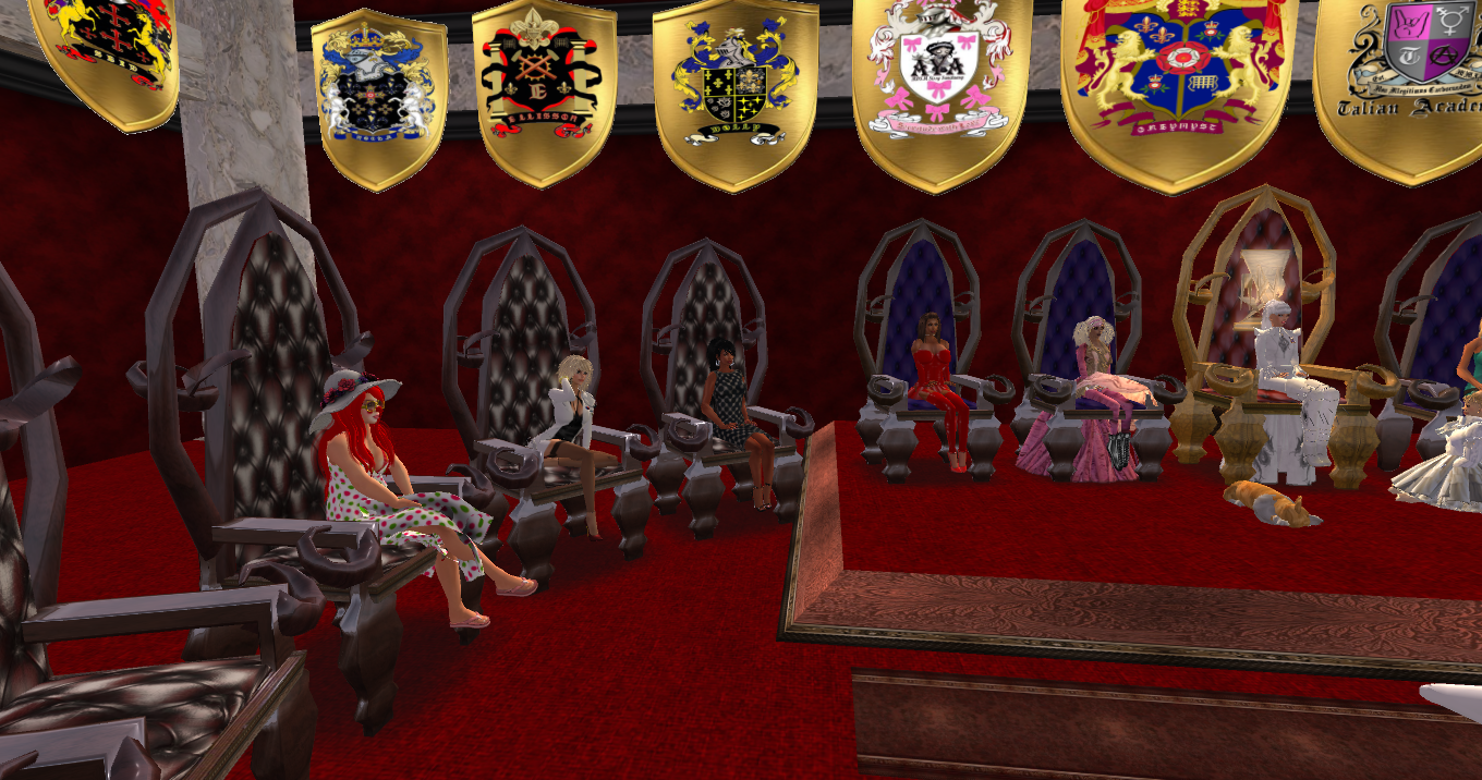 Throne room at AYA BDSM Sissy Maid Sanctuary