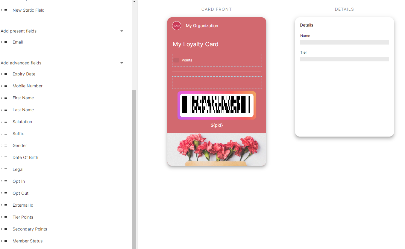 loyalty customer cards personalization