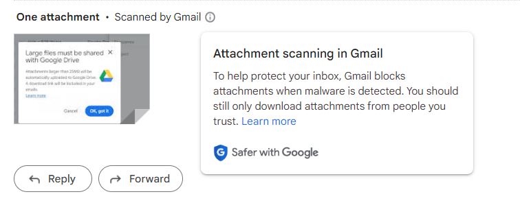 Gmail Attachment