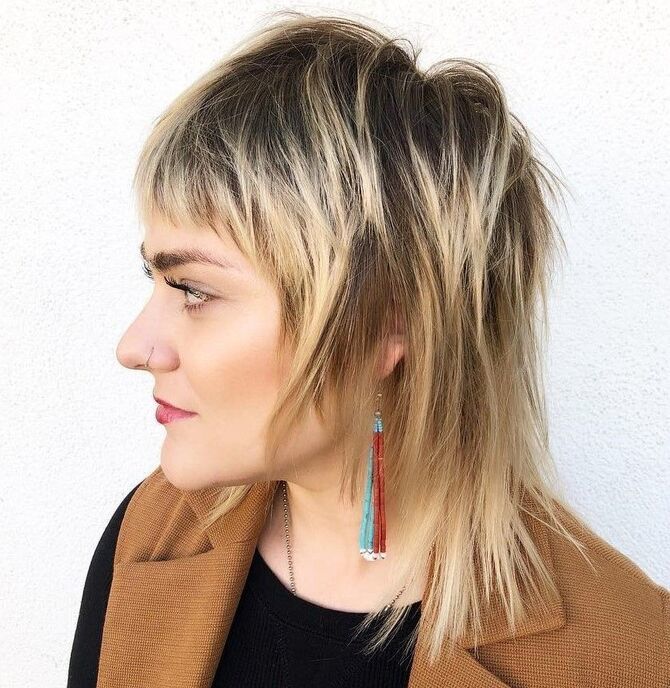 Trendy mullet haircut - are you ready for a bold change?  26