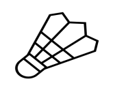 Badminton outline
