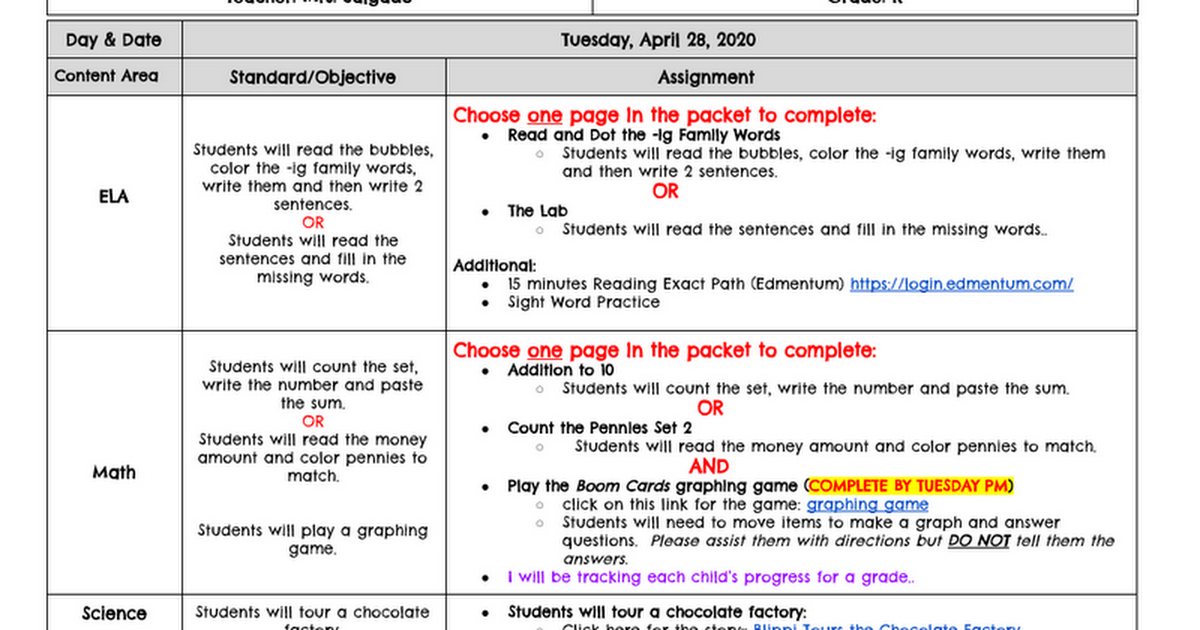 Tuesday 4/28 lesson plans-Salgado