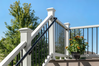 best deck design considerations aging in place composite decking grab bars
