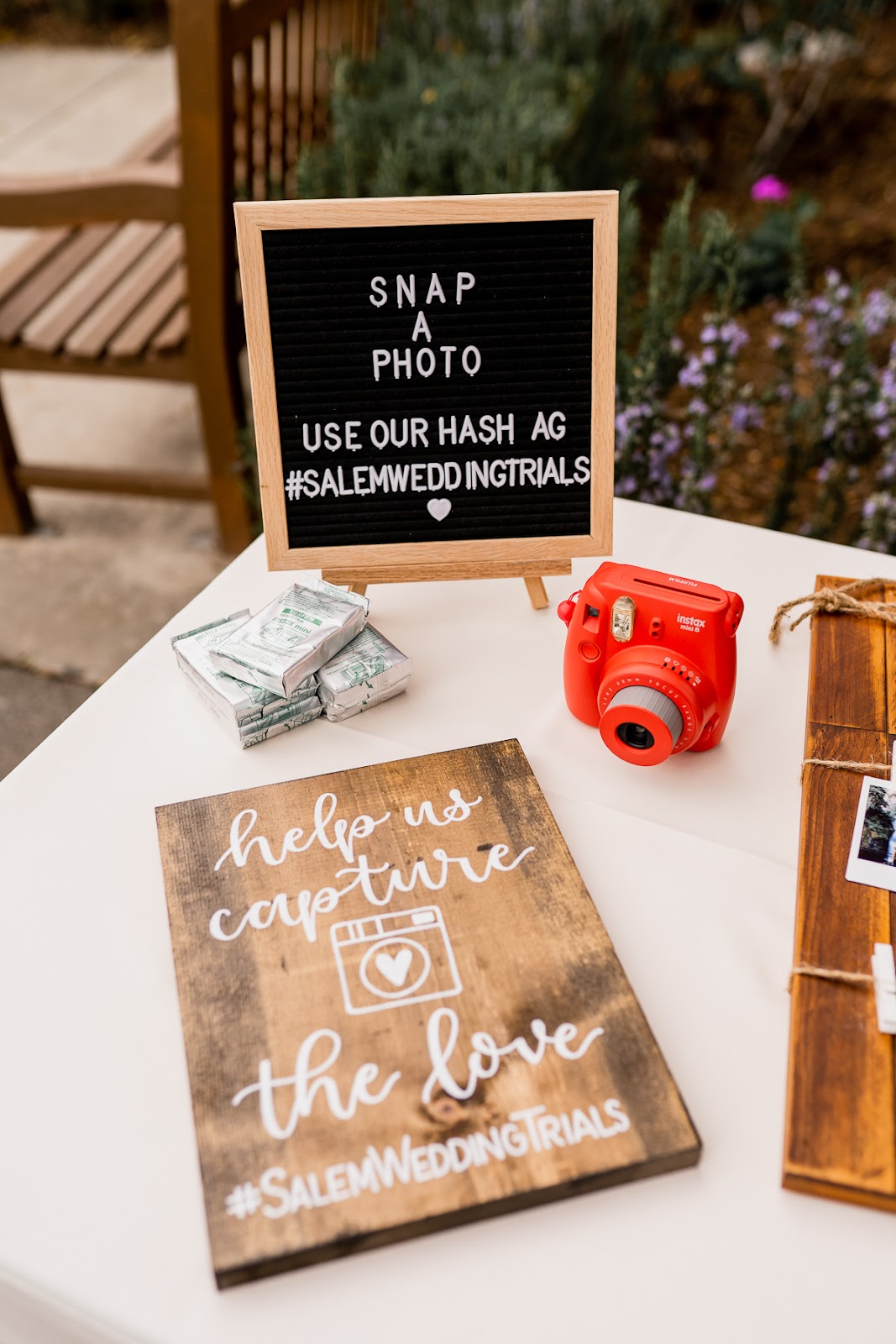 wedding guest book polaroids