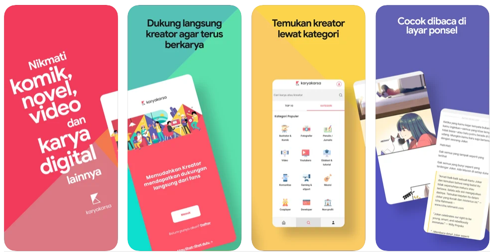 aplikasi menulis cerita yang menghasilkan uang