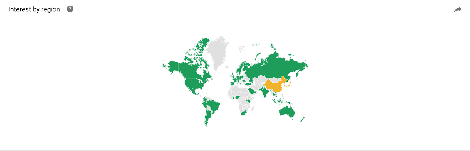 United Airlines interest by region for Dr David Dao