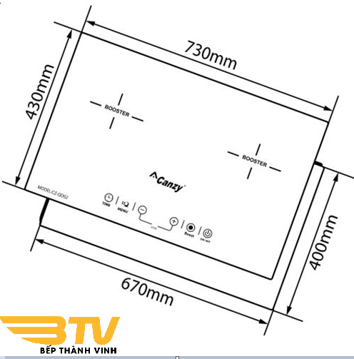 bếp từ Canzy CZ QD02