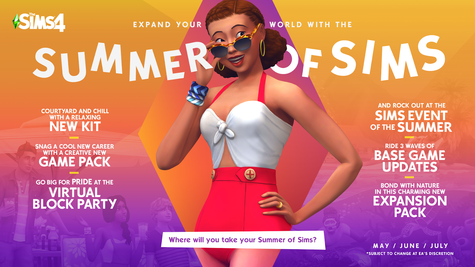 Los Sims 4 se preparan para el Verano 1
