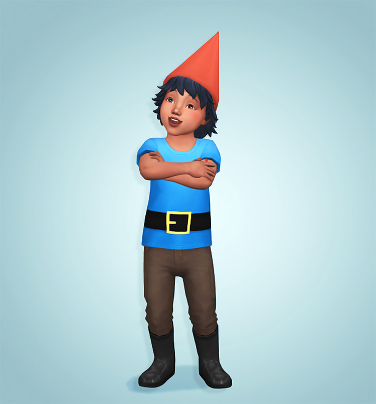Toddler Gnome Costume CC for TS4