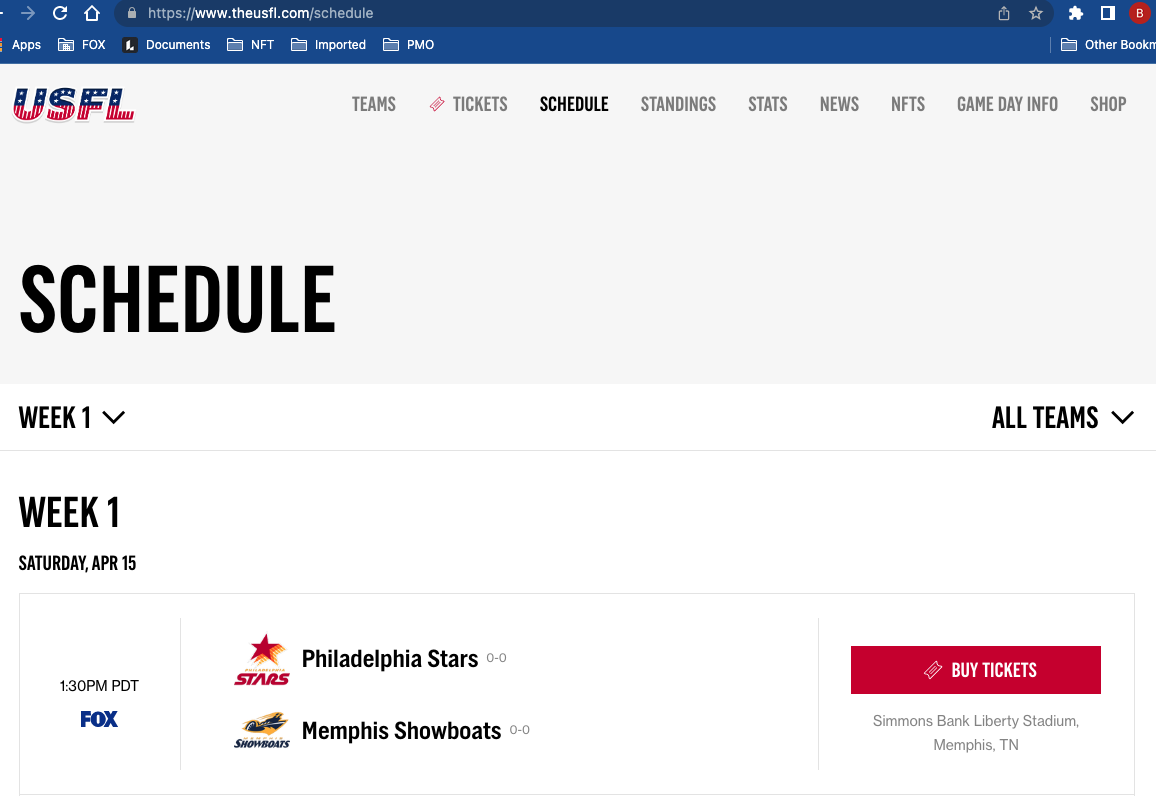Where can I get USFL tickets?