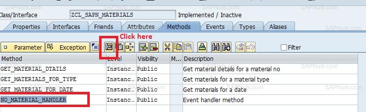 Event handler methods in SAP Classes OOABAP