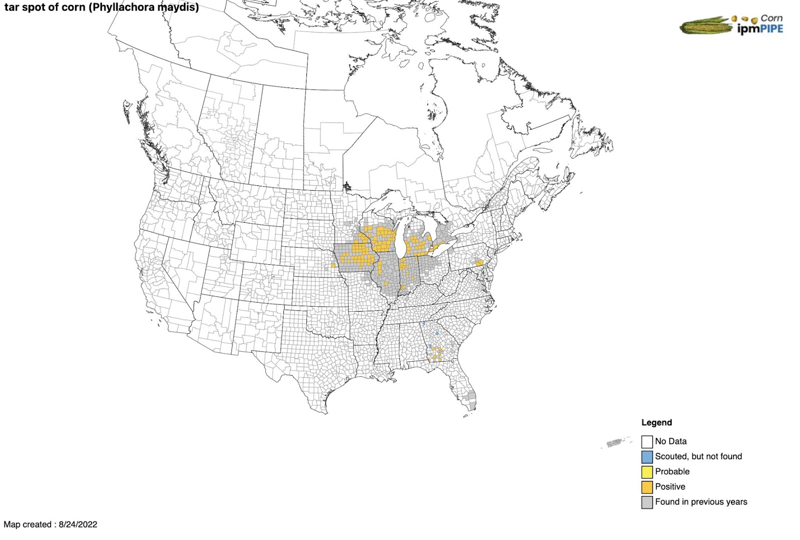 Tar Spot Map