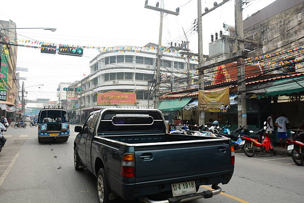 Pickup trucks are extremely popular in Thailand