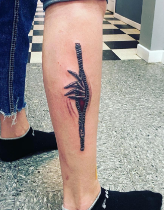 Sick Zipper Tattoo