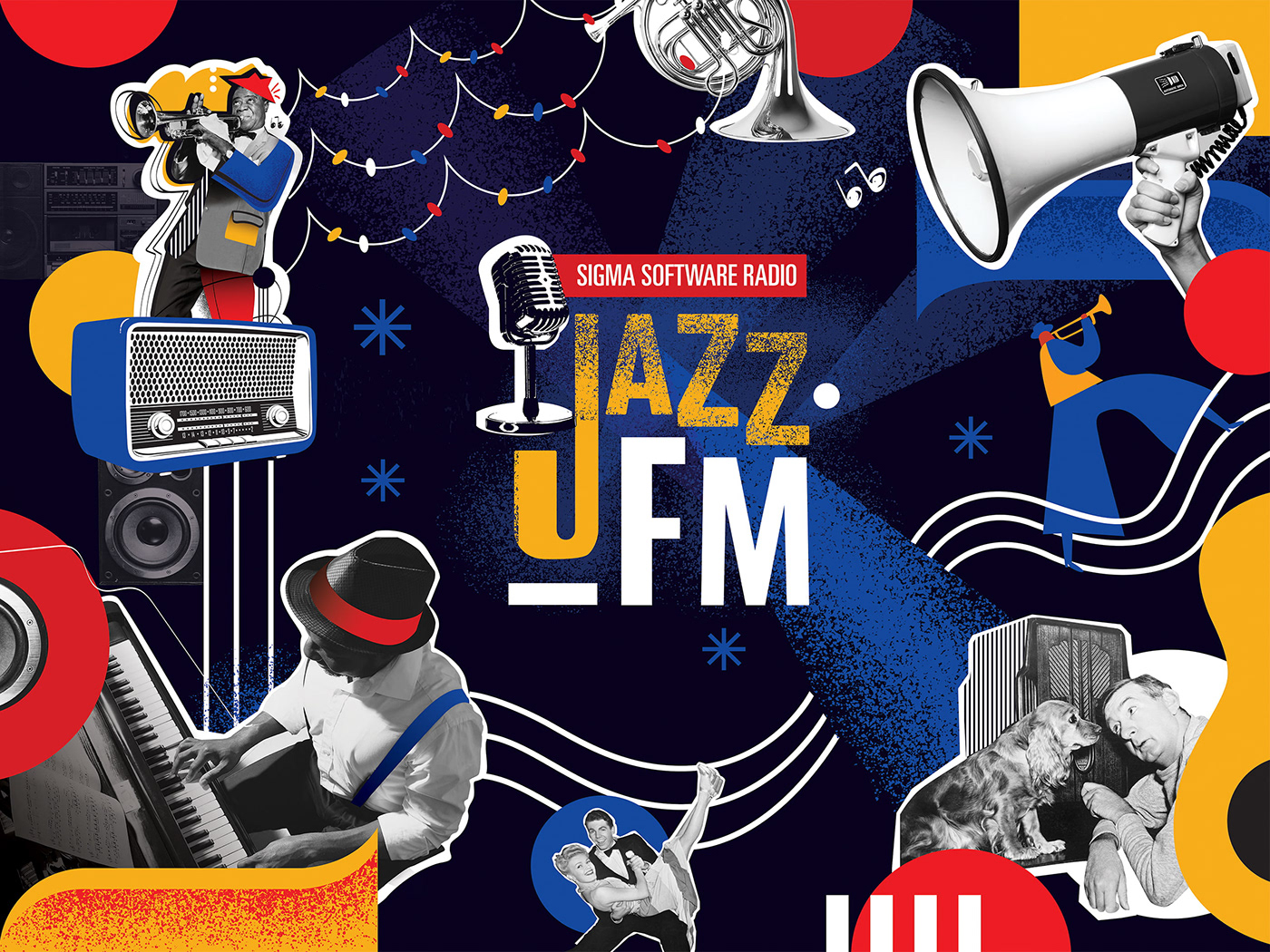 2D animation  branding  Event graphic design  ILLUSTRATION  jazz motion graphics  visual identity vector