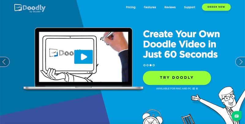 Doodly - créateur de vidéos doodle par glisser-déposer