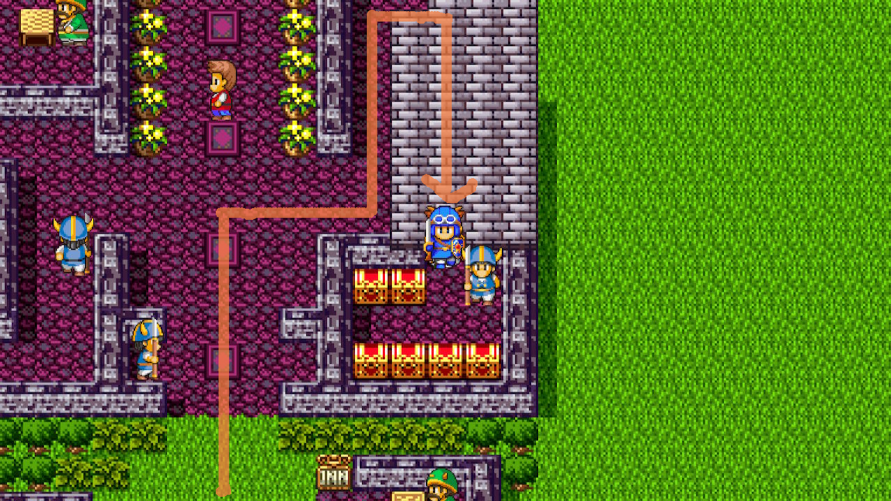 Use the Gold Key to access the treasures you couldn't before. | Dragon Quest II