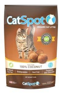 CatSpot organic cat litter made of 100% coconut.