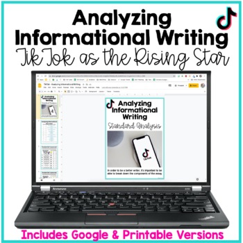 Analyzing informational writing with TikTok for test prep.