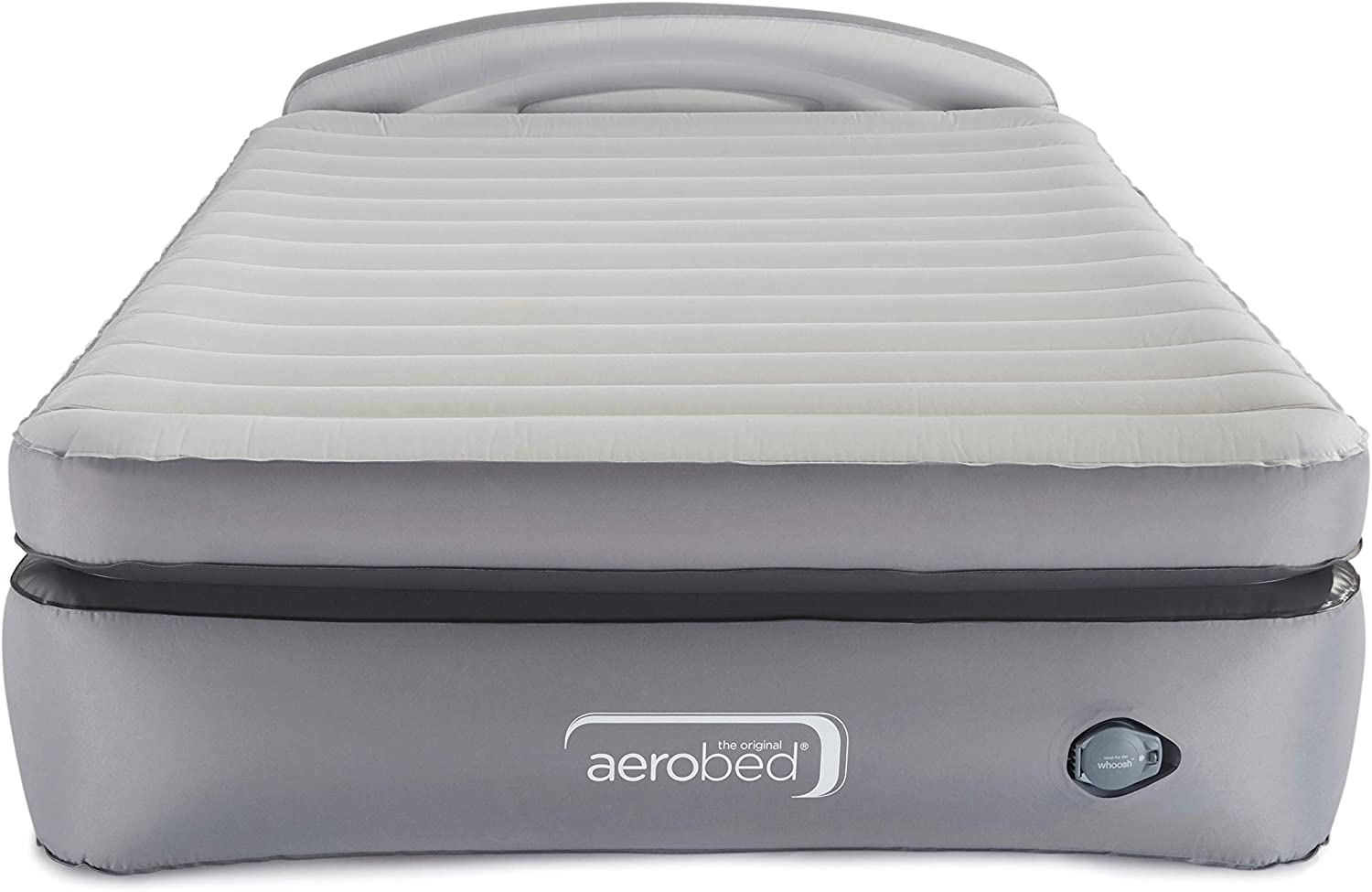 The first thing to do if an air bed has a lump, is to let some of the air out and to put pressure on the lump.