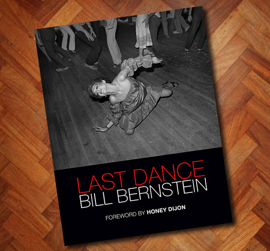 Bill Bernstein's photobook titled "Last Dance" shows the cover with a woman on a dance floor.