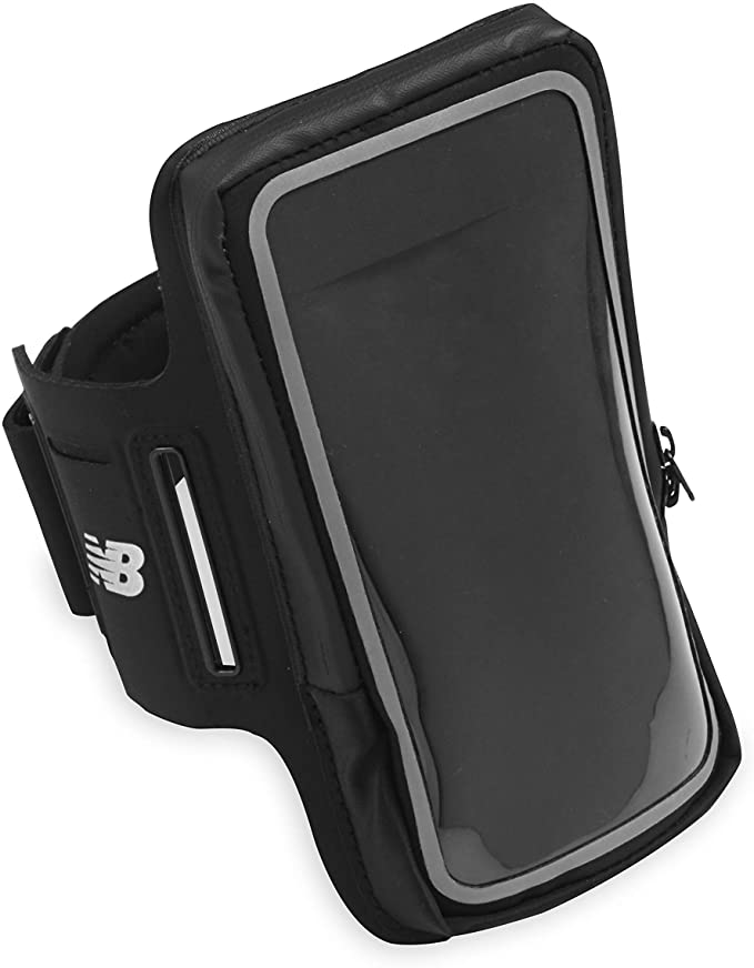 New Balance Running Phone Holder Armband Sleeve - Cell Phone Jogging Case Arm Strap | Water Resistant Athletic Workout Gym Exercise Fitness Accessories for Apple iPhone, Android for Samsung Galaxy