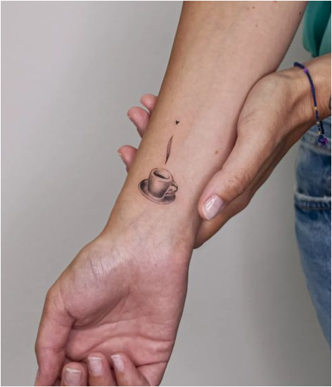 Coffee Adorable Wrist Tattoo Women