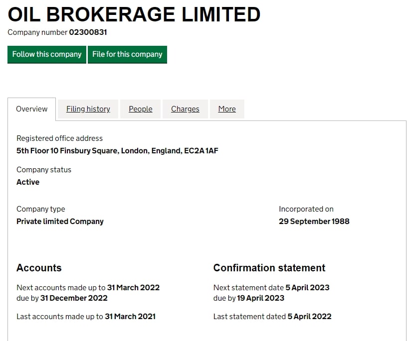 Oil Brokerage Limited: отзывы о работе компании в 2022 году обзор