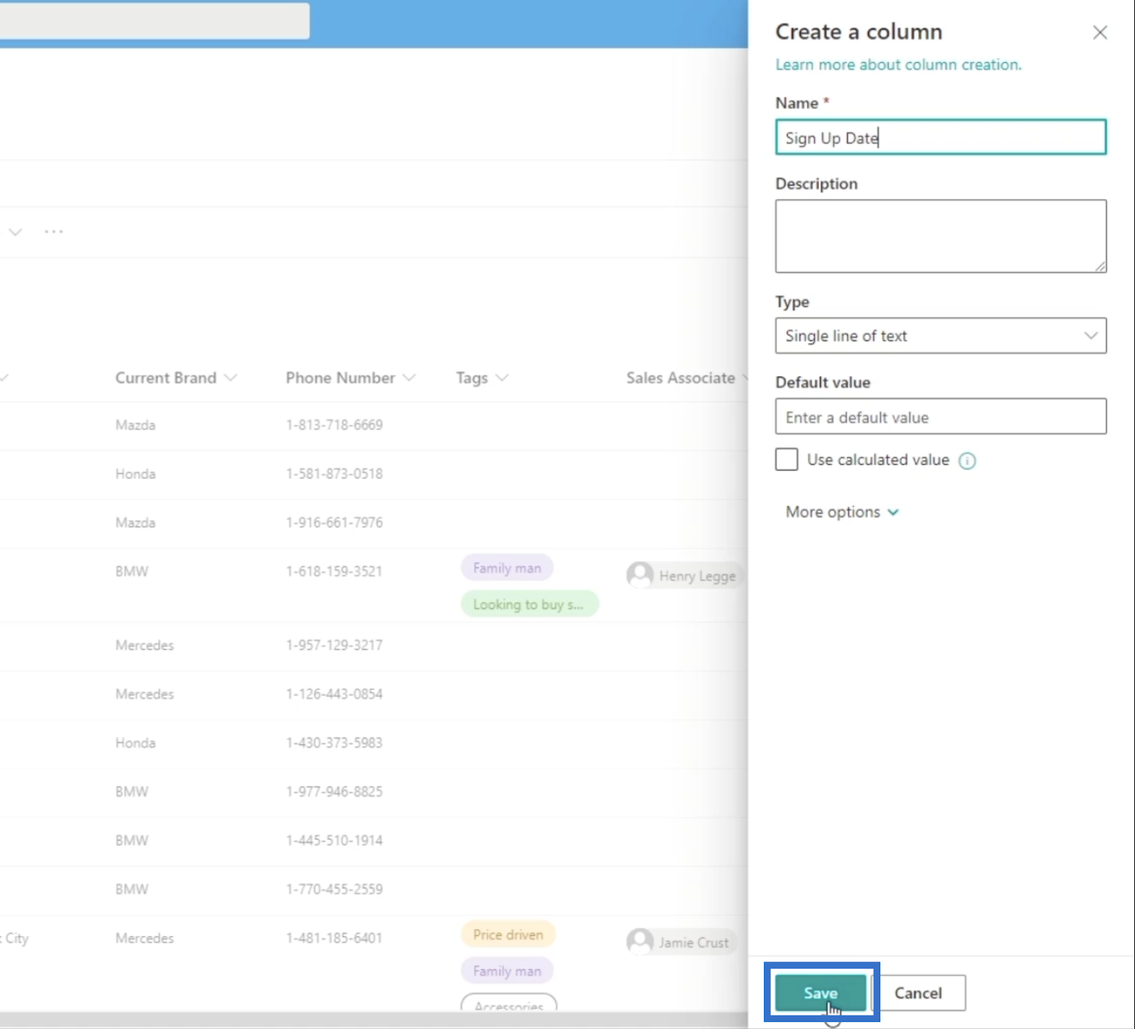 calculated columns in sharepoint