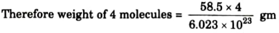 NaCl structure has FCC structure. The density of NaCl is 2.18 cm3