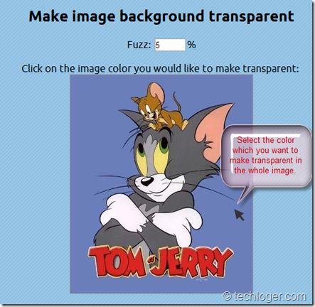 Selection-of-color-to-make-transparent-effect