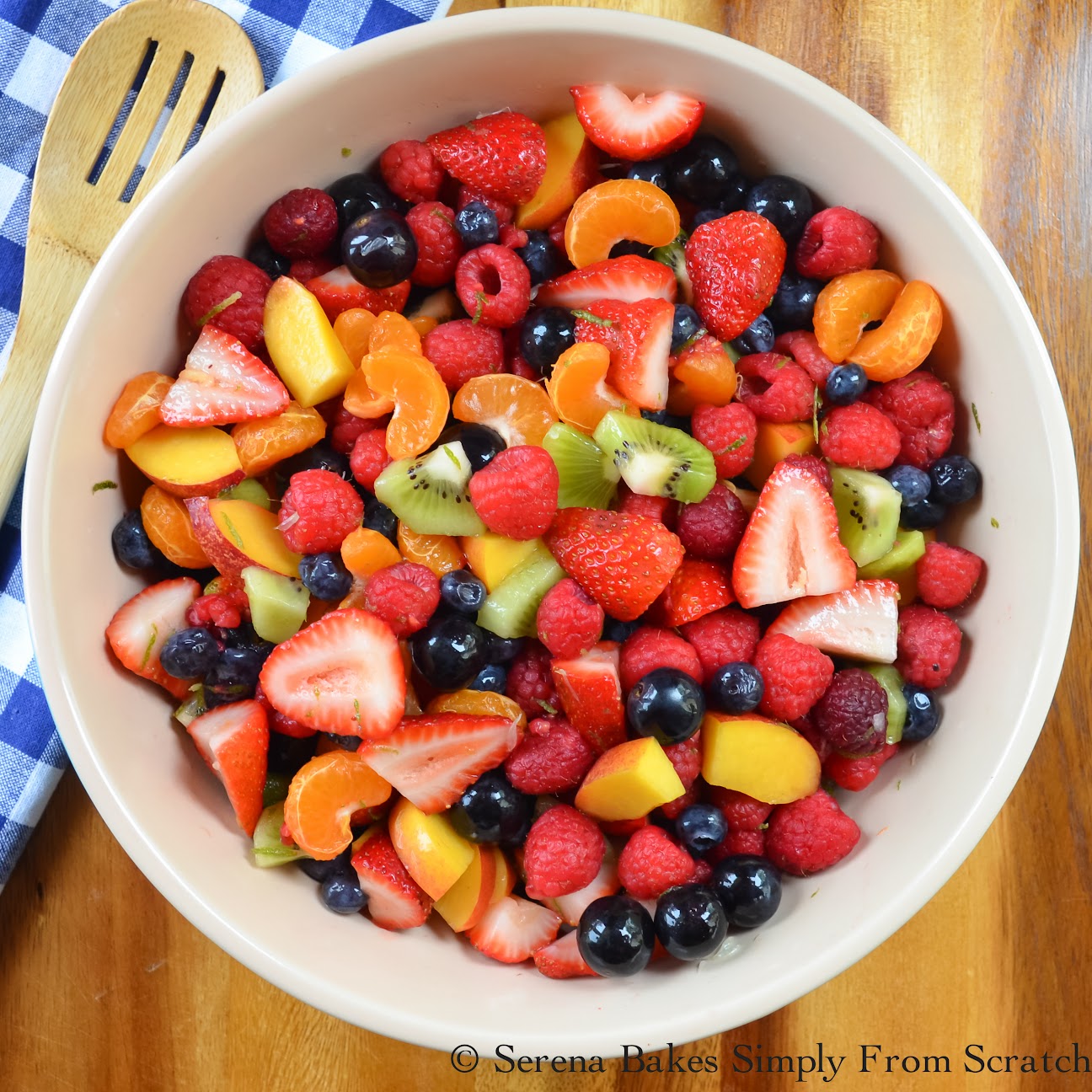 Summer Berry Fruit Salad With Honey Lime Glaze | Serena Bakes Simply ...
