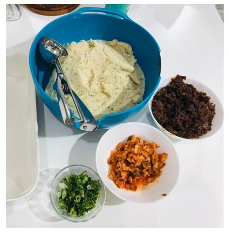 A picture containing food, plate, bowl, different

Description automatically generated