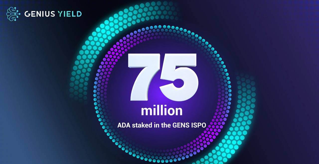 more than 94 million ADA have been delegated to the ISPO of Genius yield to support the development of the crypto yield optimization application