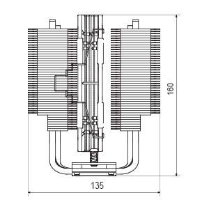 Noctua CPU Cooling-NH-U9S chromax.black