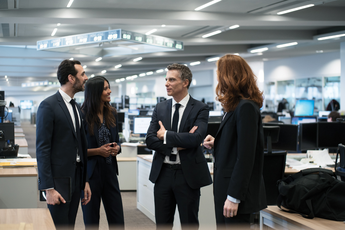 Trading floors of Societe Generale's Corporate and Investment Banking activities in La Defense, in Paris, France.