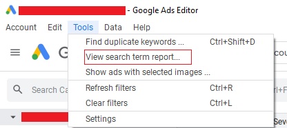 Google ads editor