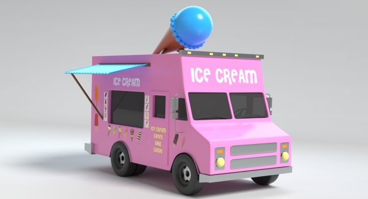 3D Ice Cream Truck